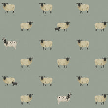 146860 Sheep Witham Blue Wallpaper by Sophie Allport