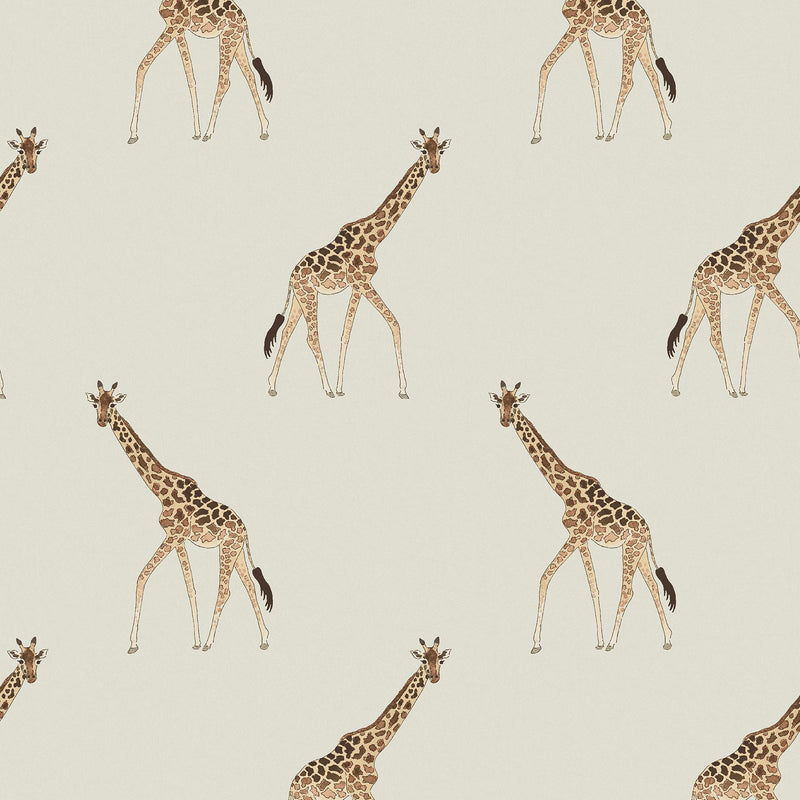 146862 Giraffe Off White Wallpaper by Sophie Allport
