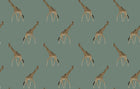 146863 Giraffe Heritage Teal Wallpaper by Sophie Allport