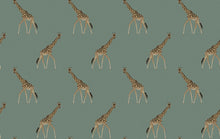 146863 Giraffe Heritage Teal Wallpaper by Sophie Allport