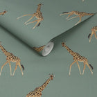 146863 Giraffe Heritage Teal Wallpaper by Sophie Allport