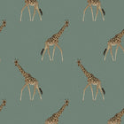 146863 Giraffe Heritage Teal Wallpaper by Sophie Allport