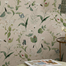 146864 Wild Floral Rutland Stone Wallpaper by Sophie Allport