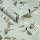 146865 Wild Floral Pale Mint Wallpaper by Sophie Allport