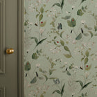 146865 Wild Floral Pale Mint Wallpaper by Sophie Allport