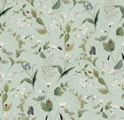 146865 Wild Floral Pale Mint Wallpaper by Sophie Allport