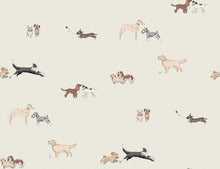 146866 Doggy Daycare Off White Off wWhite Wallpaper by Sophie Allport