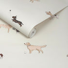 146866 Doggy Daycare Off White Off wWhite Wallpaper by Sophie Allport