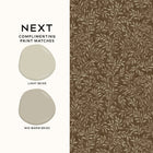 146875 Ditsy Leaf Ochre Next AW26 Wallpaper by Next