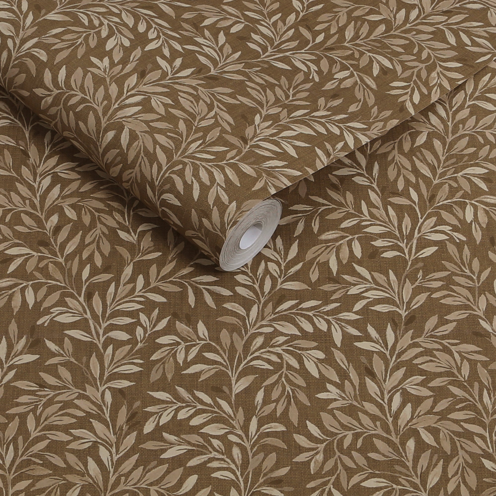 146875 Ditsy Leaf Ochre Next AW26 Wallpaper by Next