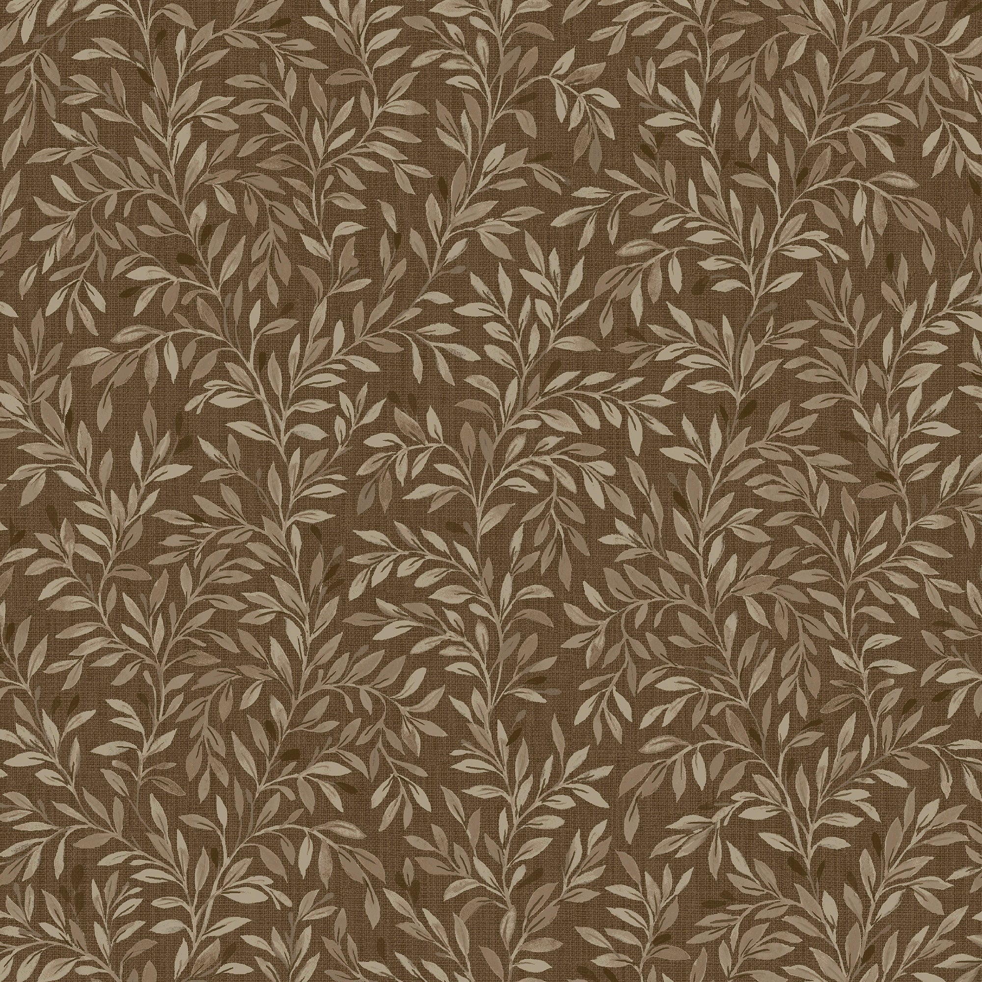 146875 Ditsy Leaf Ochre Next AW26 Wallpaper by Next