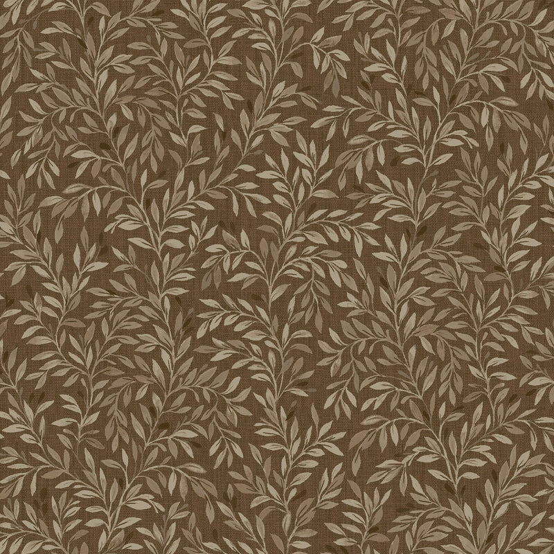 146875 Ditsy Leaf Ochre Next AW26 Wallpaper by Next
