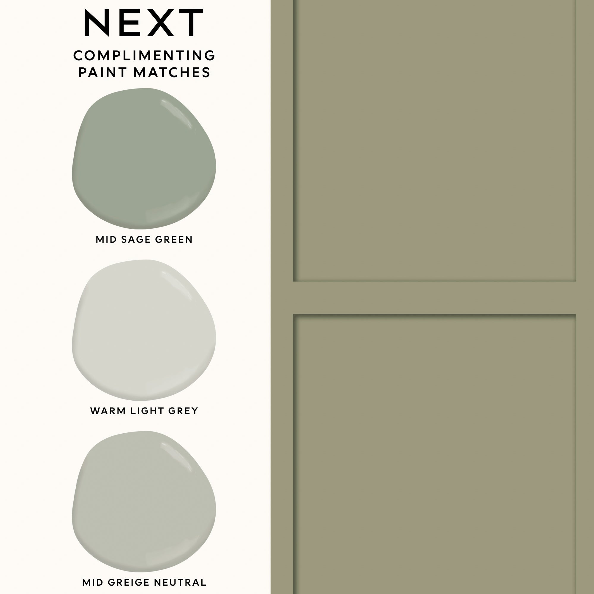 146877 Country Panel Sage Next AW26 Wallpaper by Next