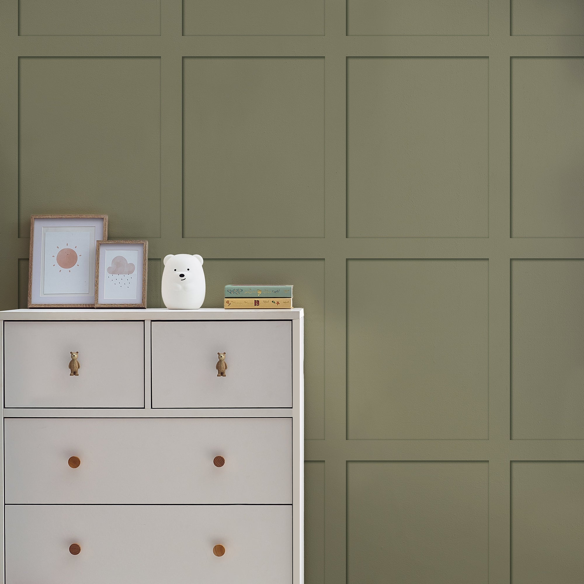 146877 Country Panel Sage Next AW26 Wallpaper by Next