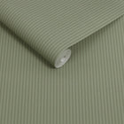 146879 Ticking Stripe Deep Green Next AW26 Wallpaper by Next