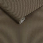 146880 Ticking Stripe Mocha Next AW26 Wallpaper by Next