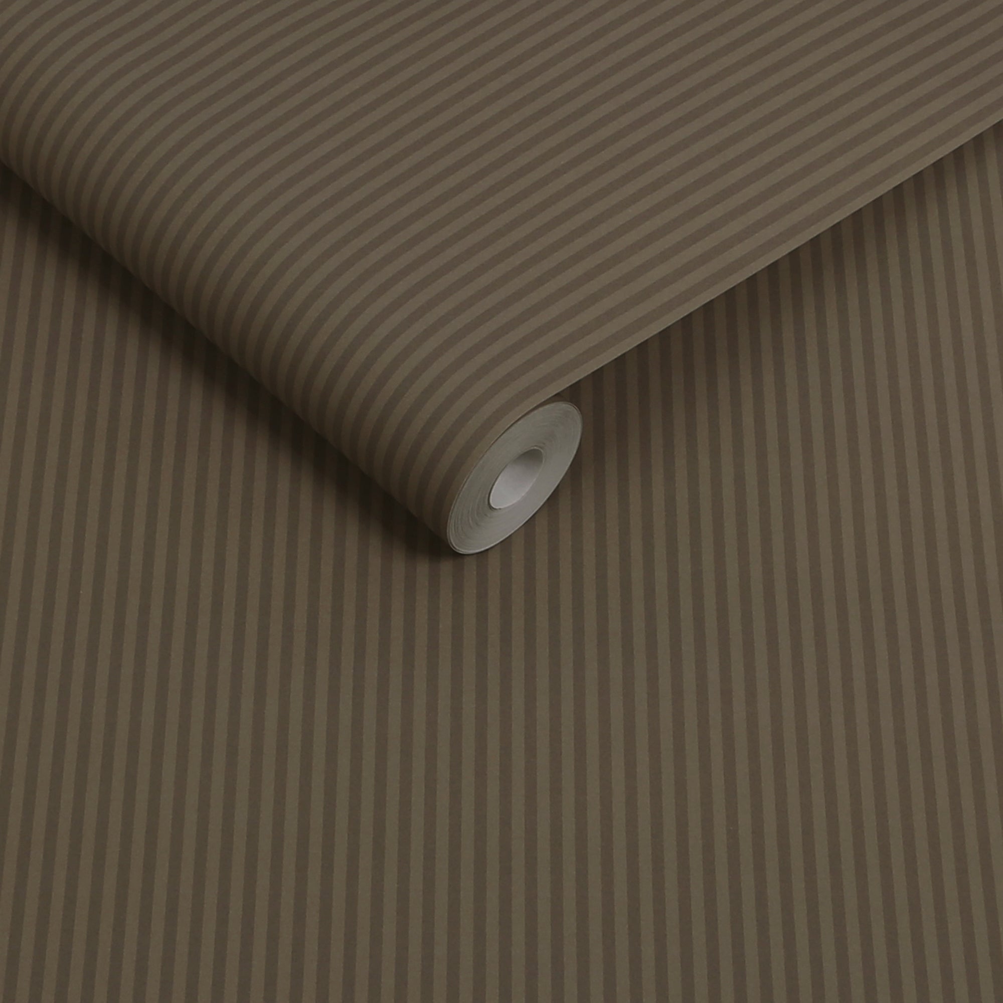 146880 Ticking Stripe Mocha Next AW26 Wallpaper by Next
