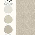 146881 Floral Woodblock Linen Next AW26 Wallpaper by Next