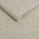 146881 Floral Woodblock Linen Next AW26 Wallpaper by Next