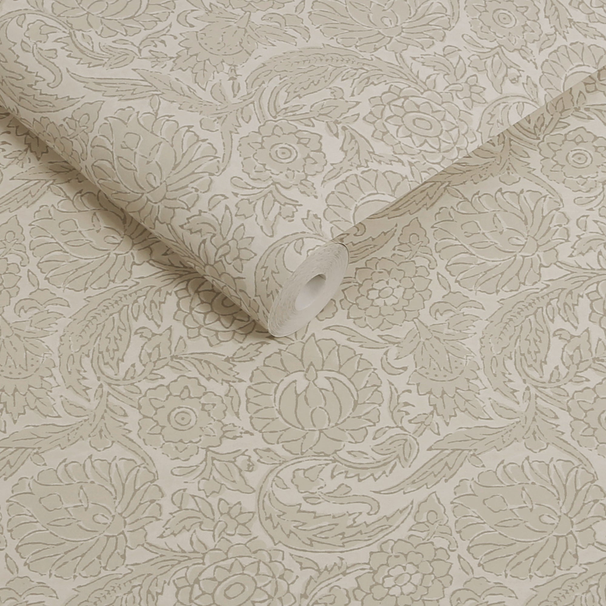 146881 Floral Woodblock Linen Next AW26 Wallpaper by Next