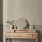 146881 Floral Woodblock Linen Next AW26 Wallpaper by Next