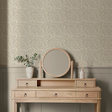 146881 Floral Woodblock Linen Next AW26 Wallpaper by Next