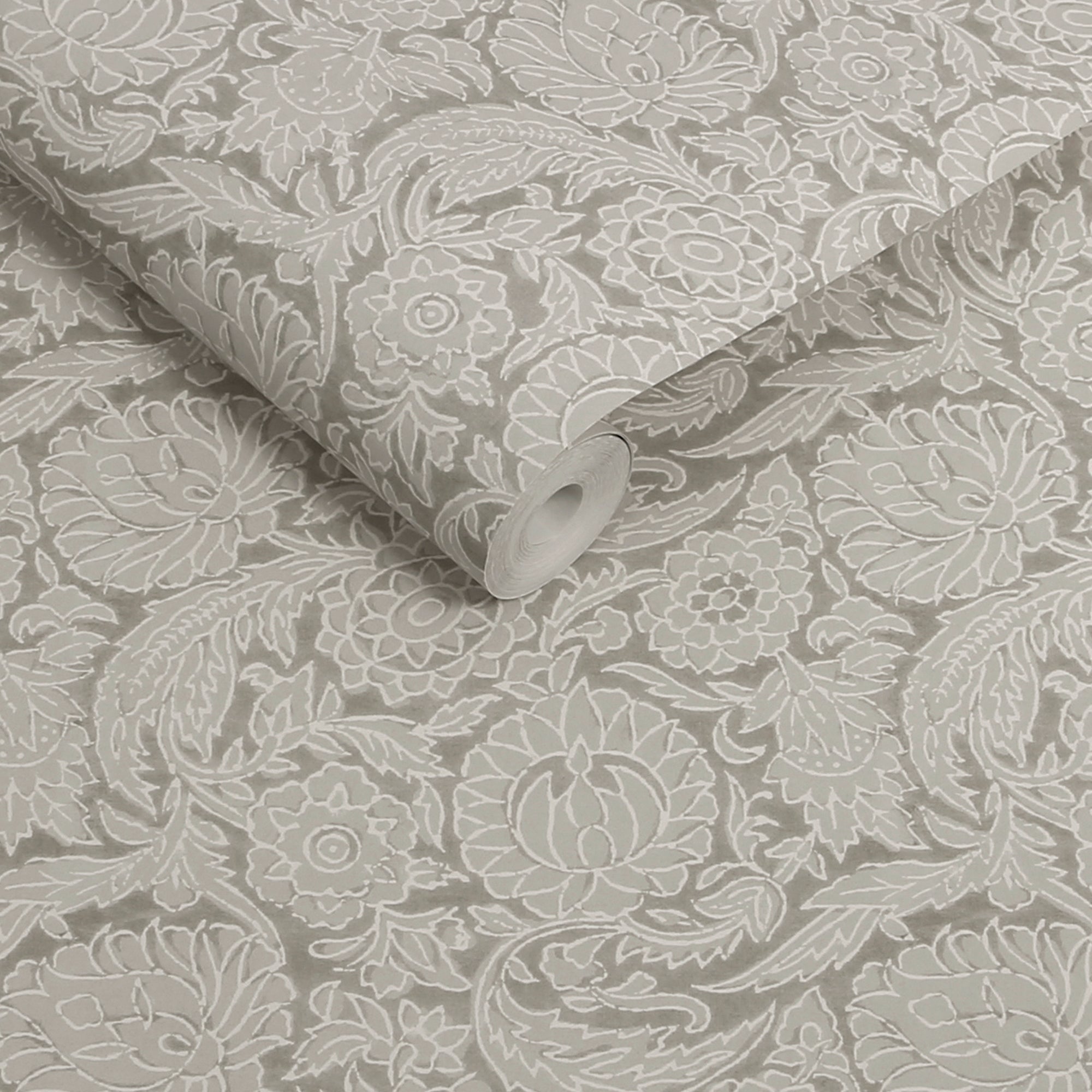 146882 Floral Woodblock Natural Next AW26 Wallpaper by Next