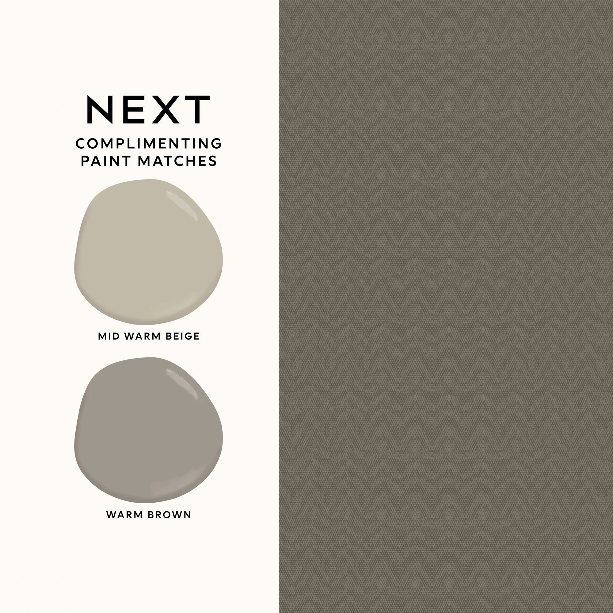 146883 Herringbone Mocha Next AW26 Wallpaper by Next