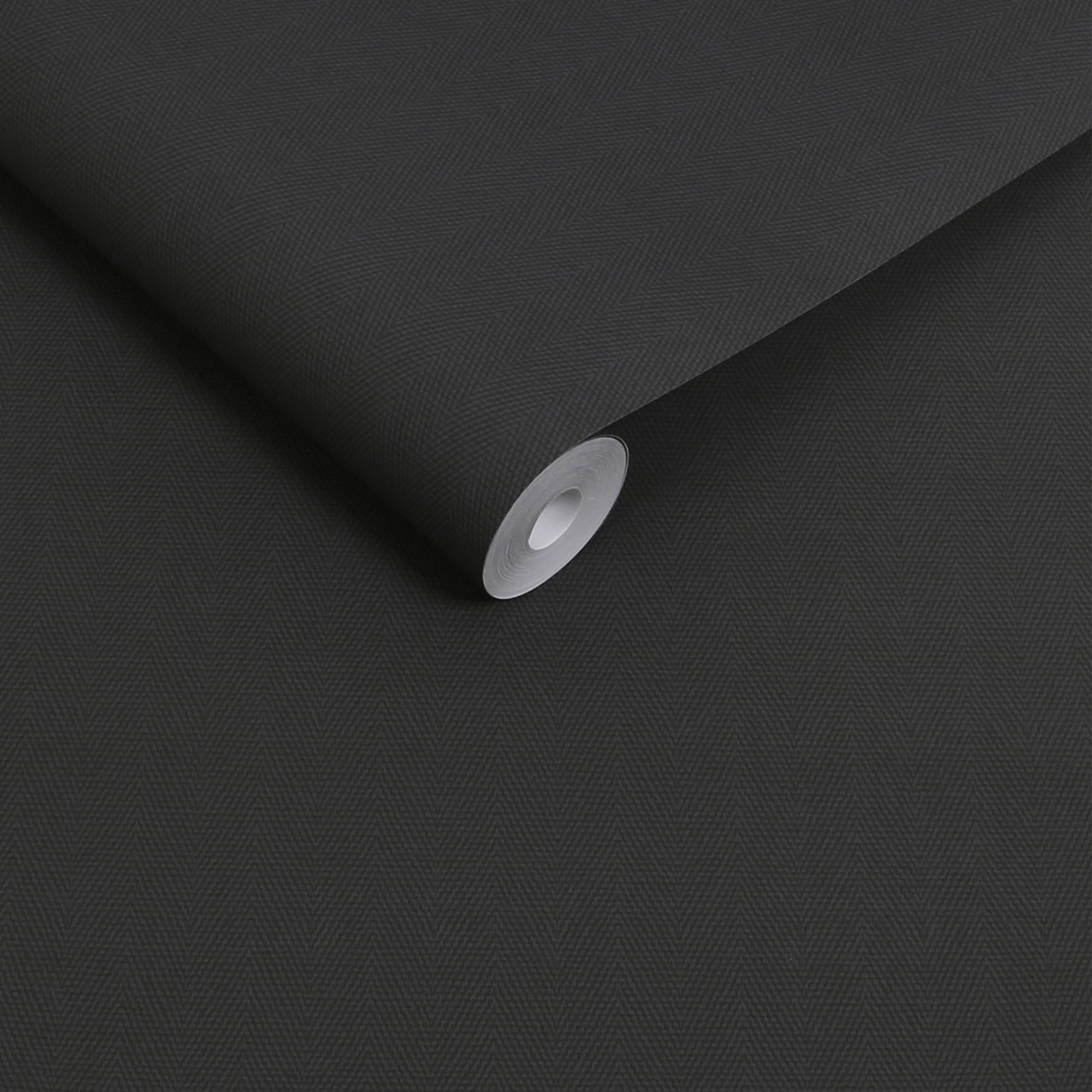 146884 Herringbone Charcoal Next AW26 Wallpaper by Next