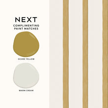 146888 Painted Stripe Ochre Next AW26 Wallpaper by Next