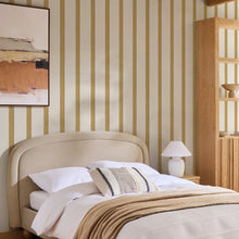 146888 Painted Stripe Ochre Next AW26 Wallpaper by Next