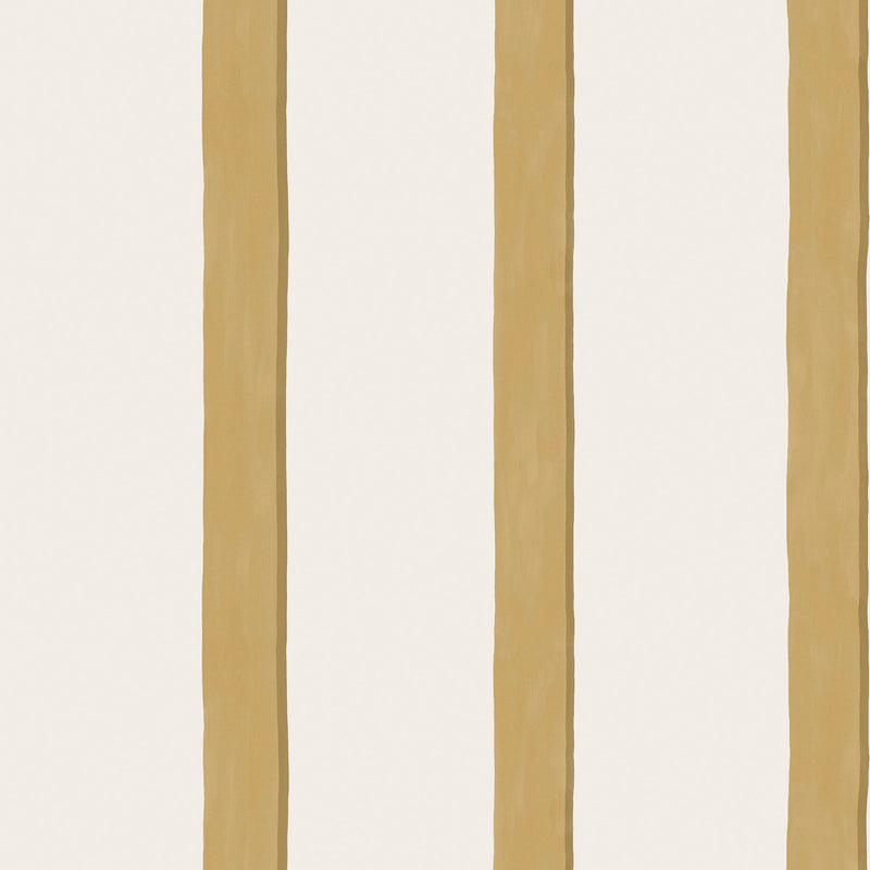 146888 Painted Stripe Ochre Next AW26 Wallpaper by Next