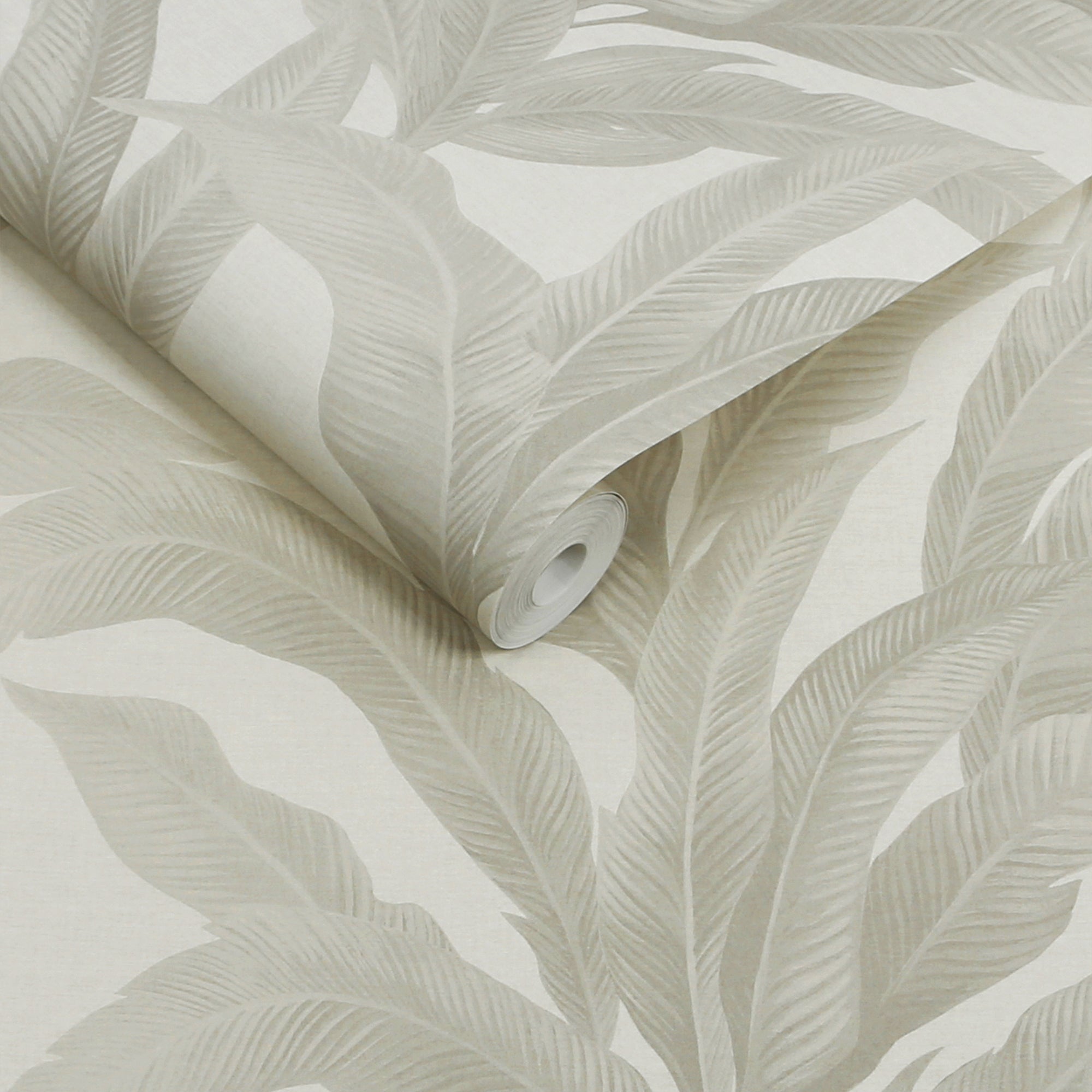 146889 Palm Print Linen Look Next AW26 Wallpaper by Next