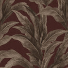 146891 Glamtique Leaf Damson Next AW26 Wallpaper by Next