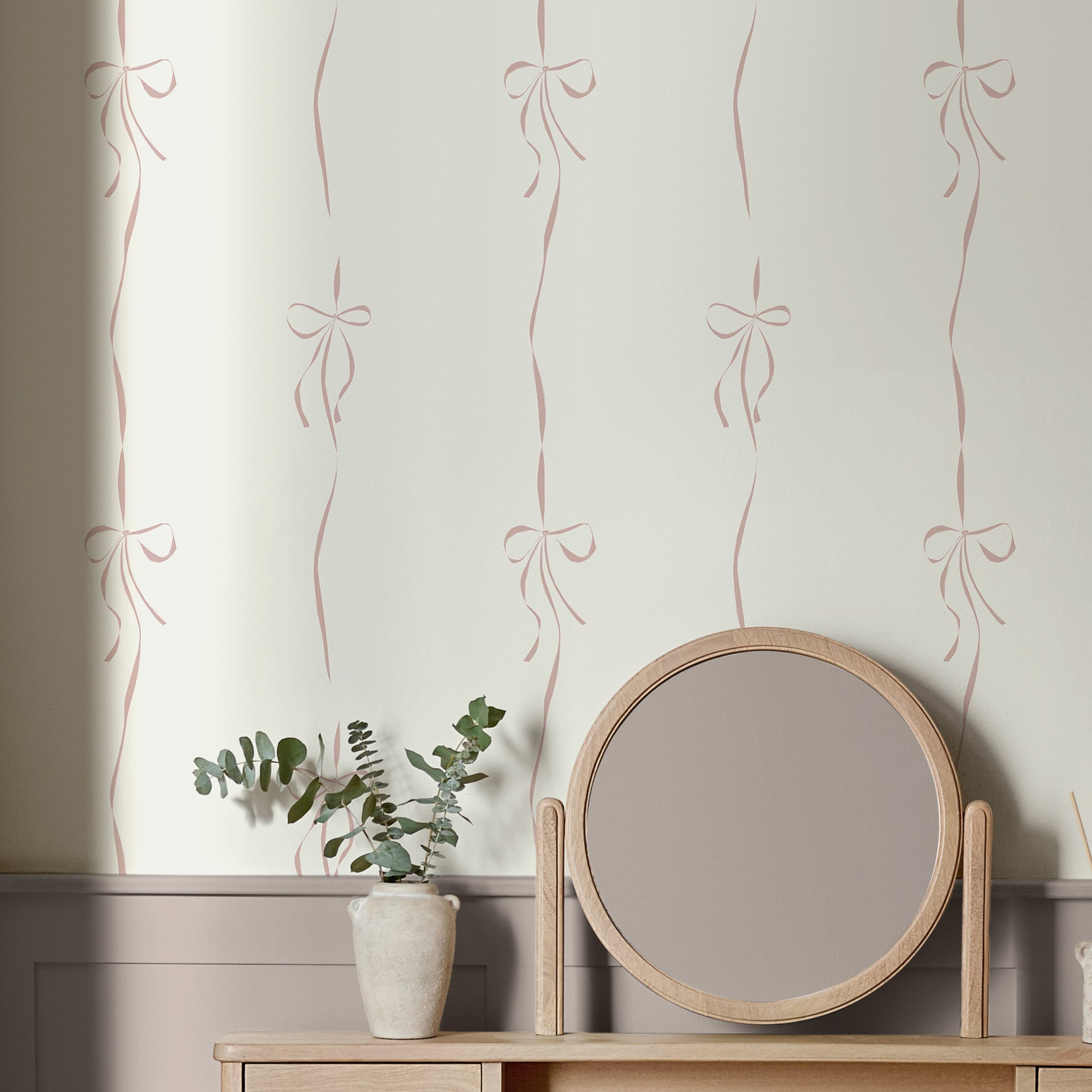 146892 Antoinette Bow Pink Next AW26 Wallpaper by Next