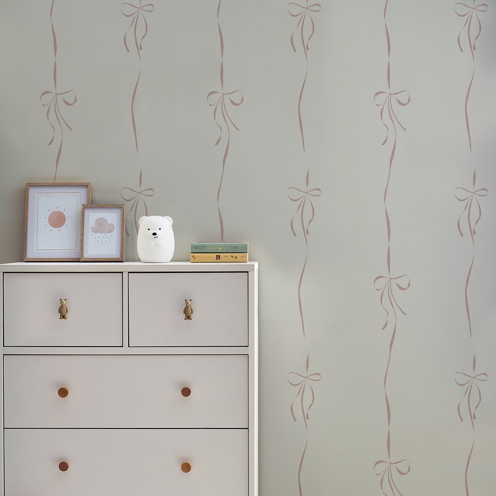 146892 Antoinette Bow Pink Next AW26 Wallpaper by Next