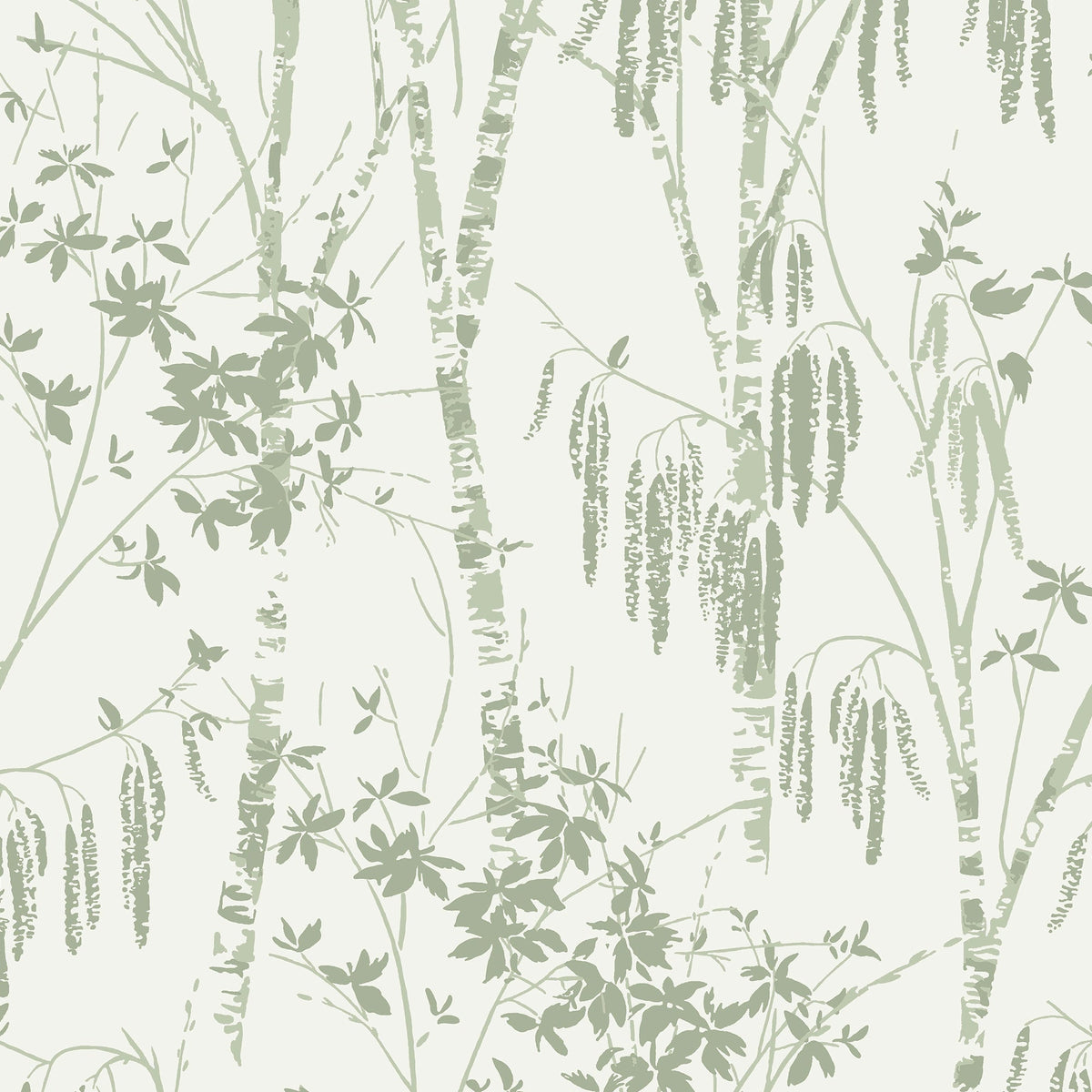 Fiorire Sage Green AW26 Wallpaper by Next