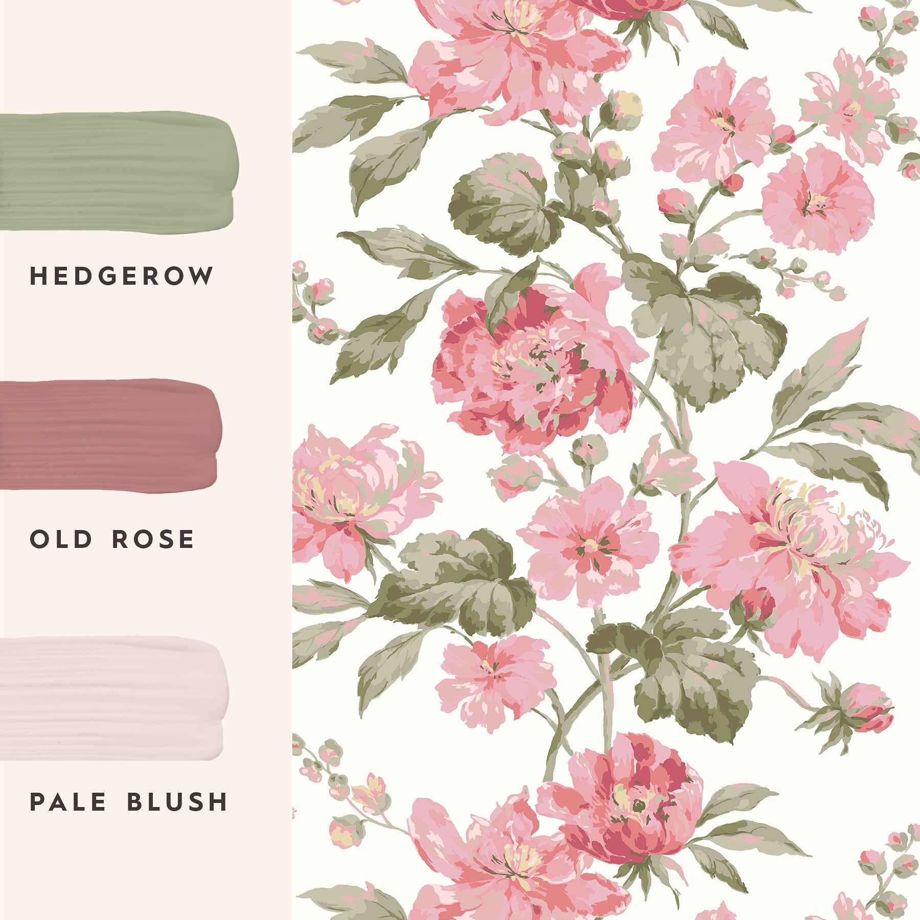 146949 Romilly Pink Laura Ashley AW26 Wallpaper by Laura Ashley