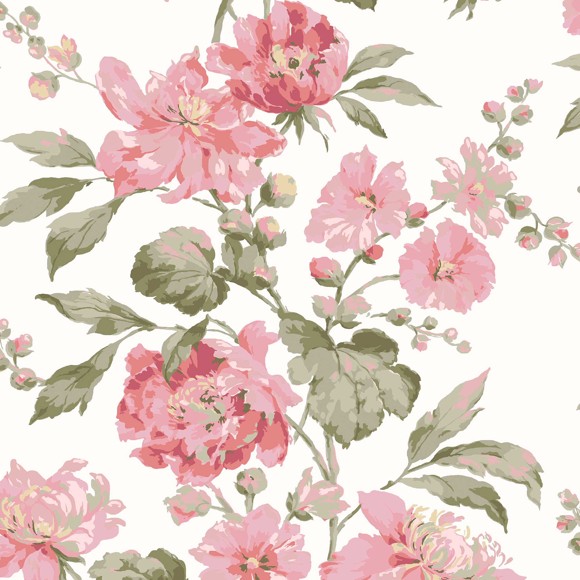 146949 Romilly Pink Laura Ashley AW26 Wallpaper by Laura Ashley