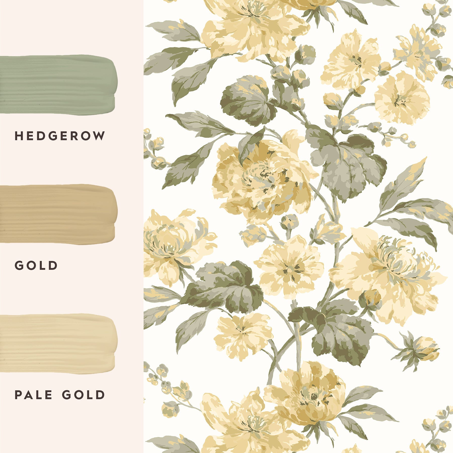 146950 Romilly Butter Yellow Laura Ashley AW26 Wallpaper by Laura Ashley