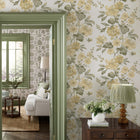 146950 Romilly Butter Yellow Laura Ashley AW26 Wallpaper by Laura Ashley