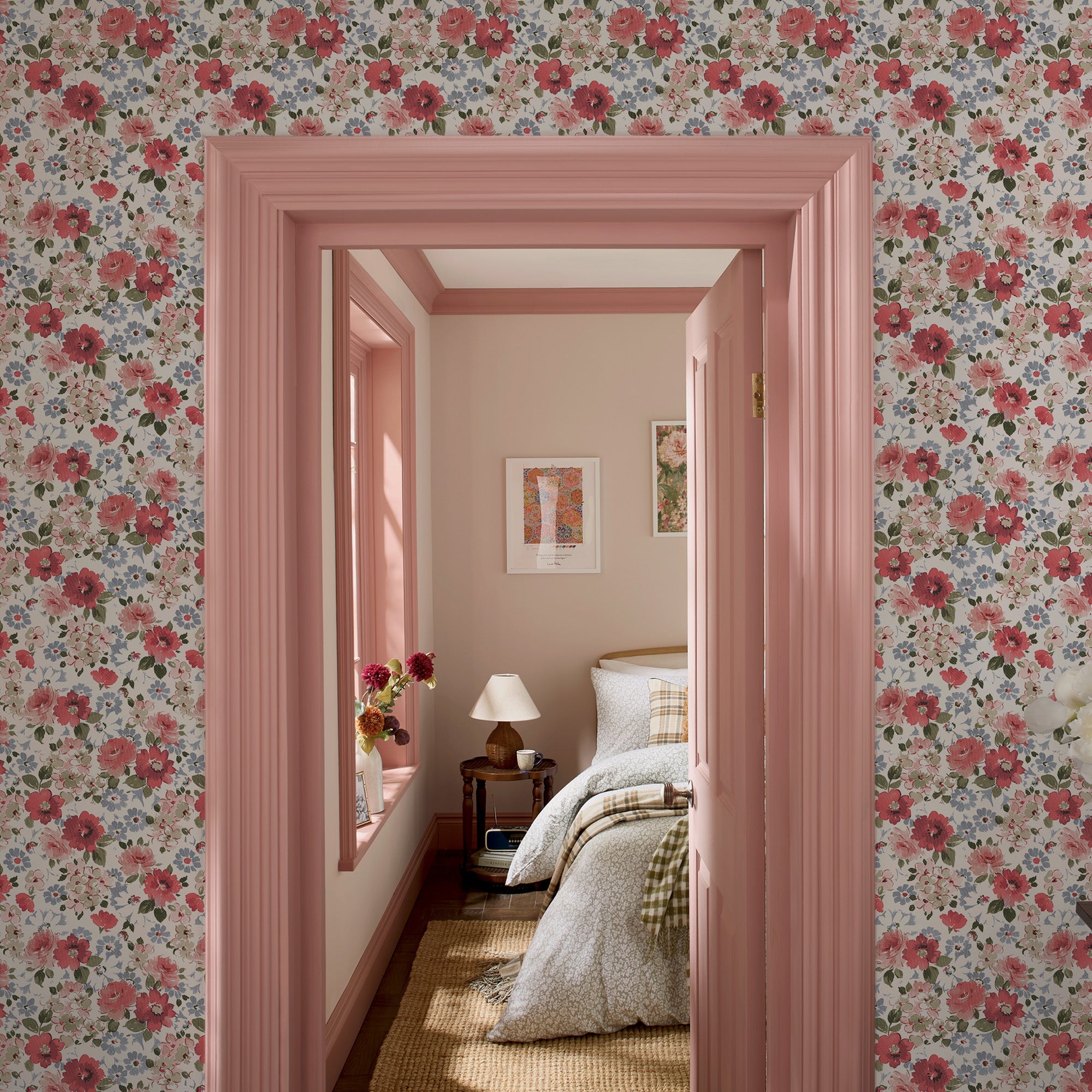 146951 Maryfield Multi Laura Ashley AW26 Wallpaper by Laura Ashley