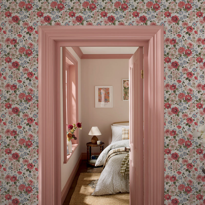 146951 Maryfield Multi Laura Ashley AW26 Wallpaper by Laura Ashley