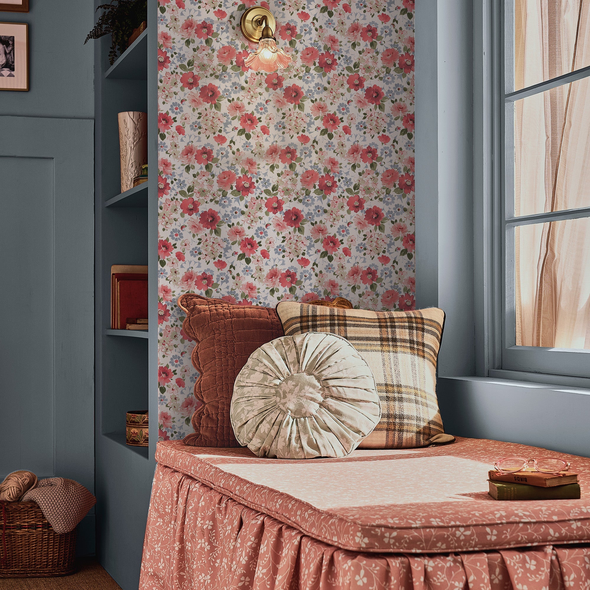 146951 Maryfield Multi Laura Ashley AW26 Wallpaper by Laura Ashley