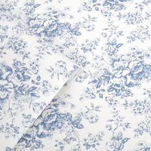 146952 Toile Delight Cornflower Blue Laura Ashley AW26 Wallpaper by Laura Ashley