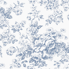 146952 Toile Delight Cornflower Blue Laura Ashley AW26 Wallpaper by Laura Ashley