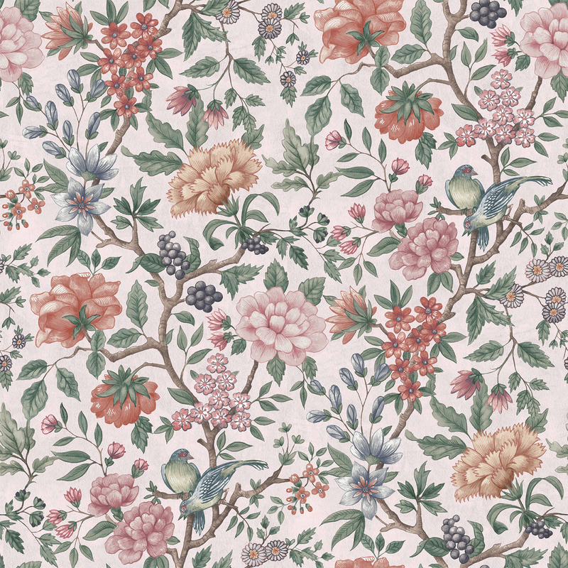 146954 Ellenbrook Multi Laura Ashley AW26 Wallpaper by Laura Ashley