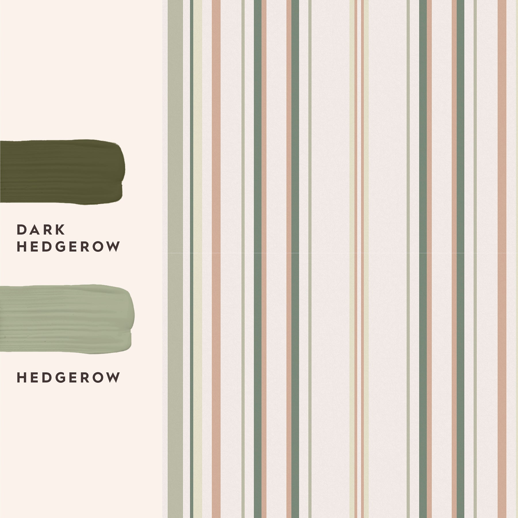 146955 Flinton Stripe Hedgerow Laura Ashley AW26 Wallpaper by Laura Ashley