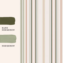 146955 Flinton Stripe Hedgerow Laura Ashley AW26 Wallpaper by Laura Ashley