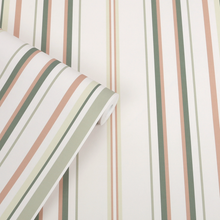 146955 Flinton Stripe Hedgerow Laura Ashley AW26 Wallpaper by Laura Ashley